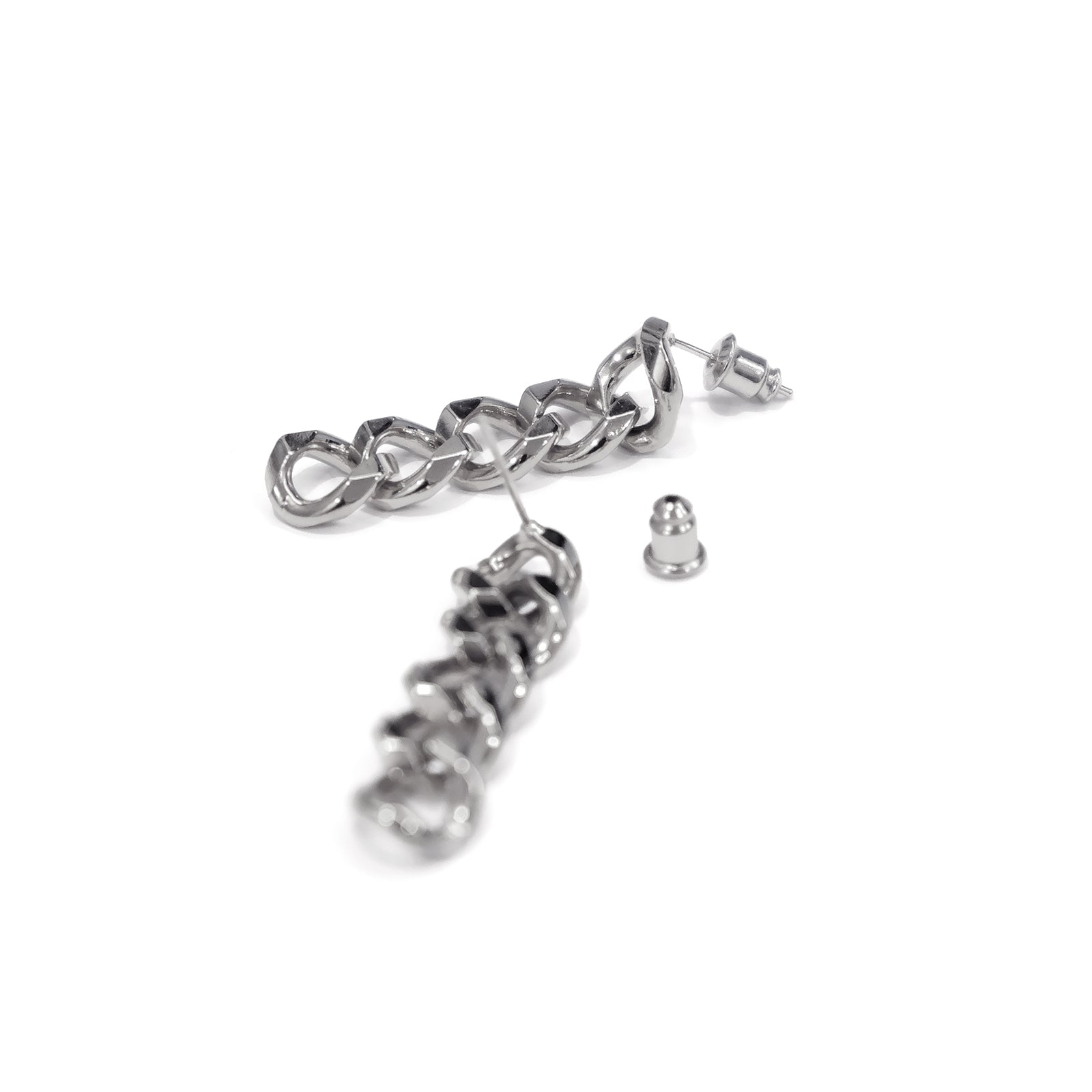 Cuban Silver Earrings - AELV.CO