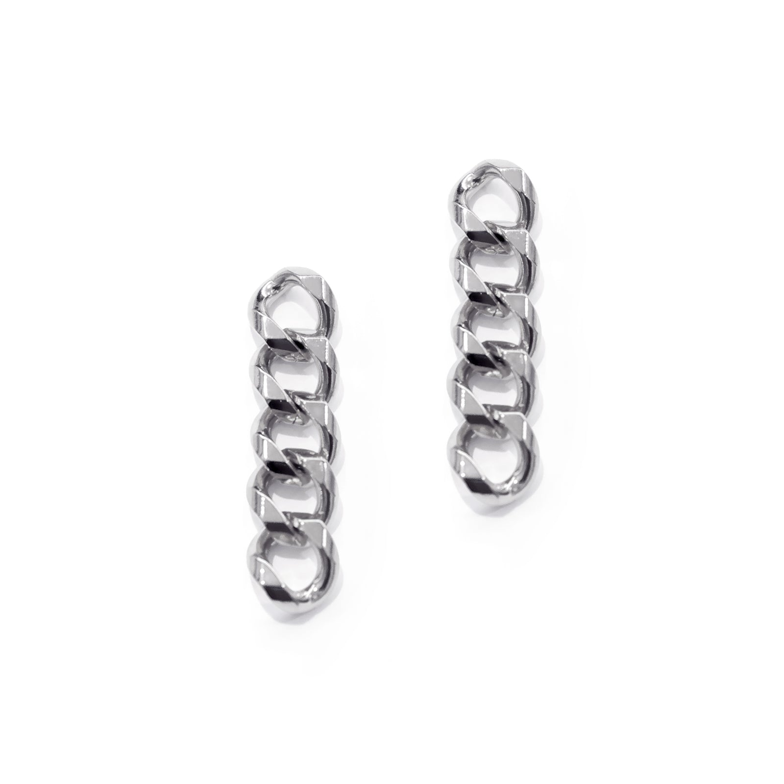 Cuban Silver Earrings - AELV.CO