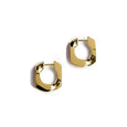 Edgy Cuban Gold Earrings