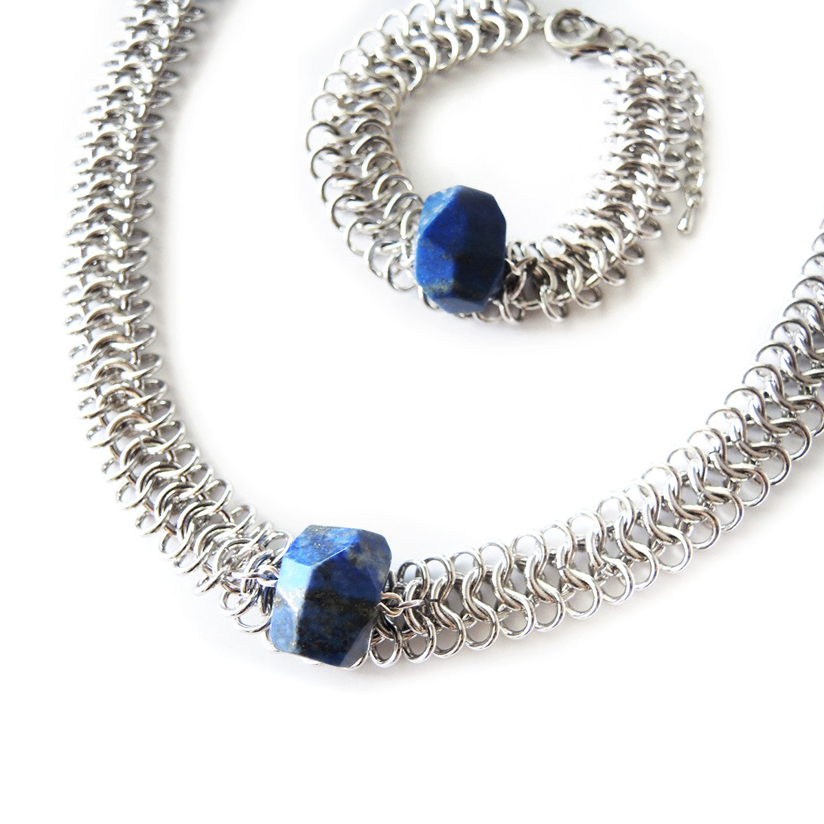 Lapis Lazuli Statement Bracelet - Chainless Brain