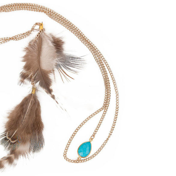 Turquoise Headpiece - Chainless Brain