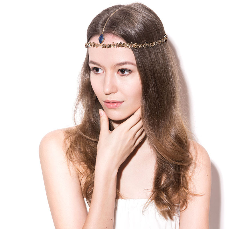 Lapis Lazuli Headpiece - Chainless Brain