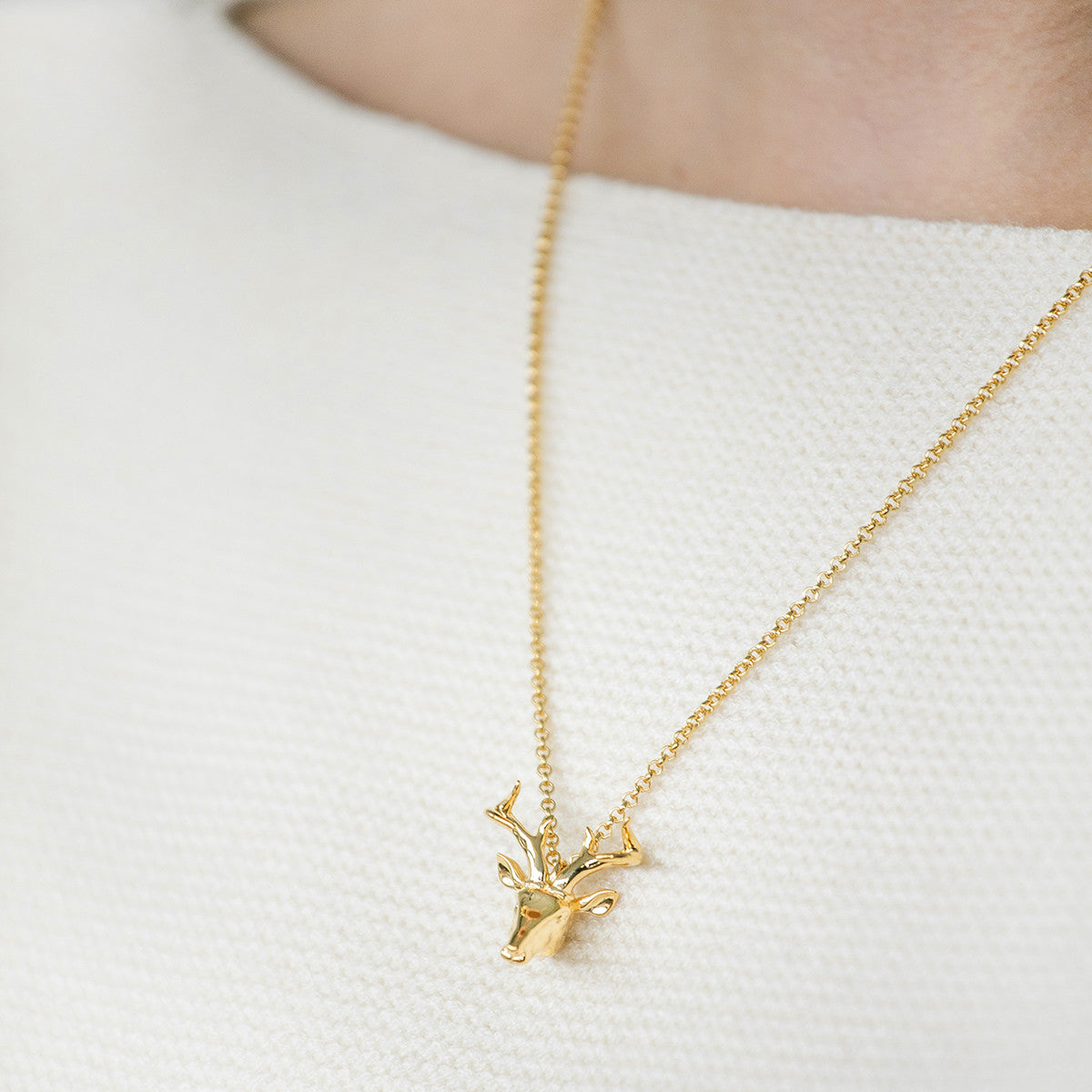 Mini Reindeer Necklace - Chainless Brain