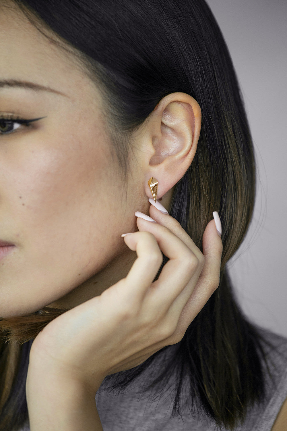 Diamond Studs (Yellow Gold) - Chainless Brain