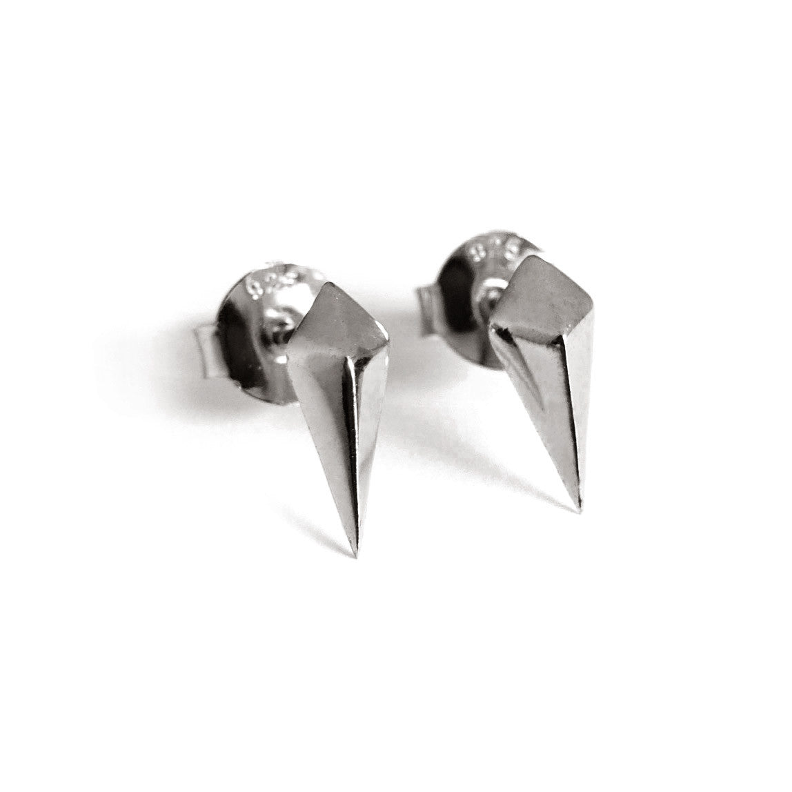 Diamond Studs (Dark Silver) - Chainless Brain