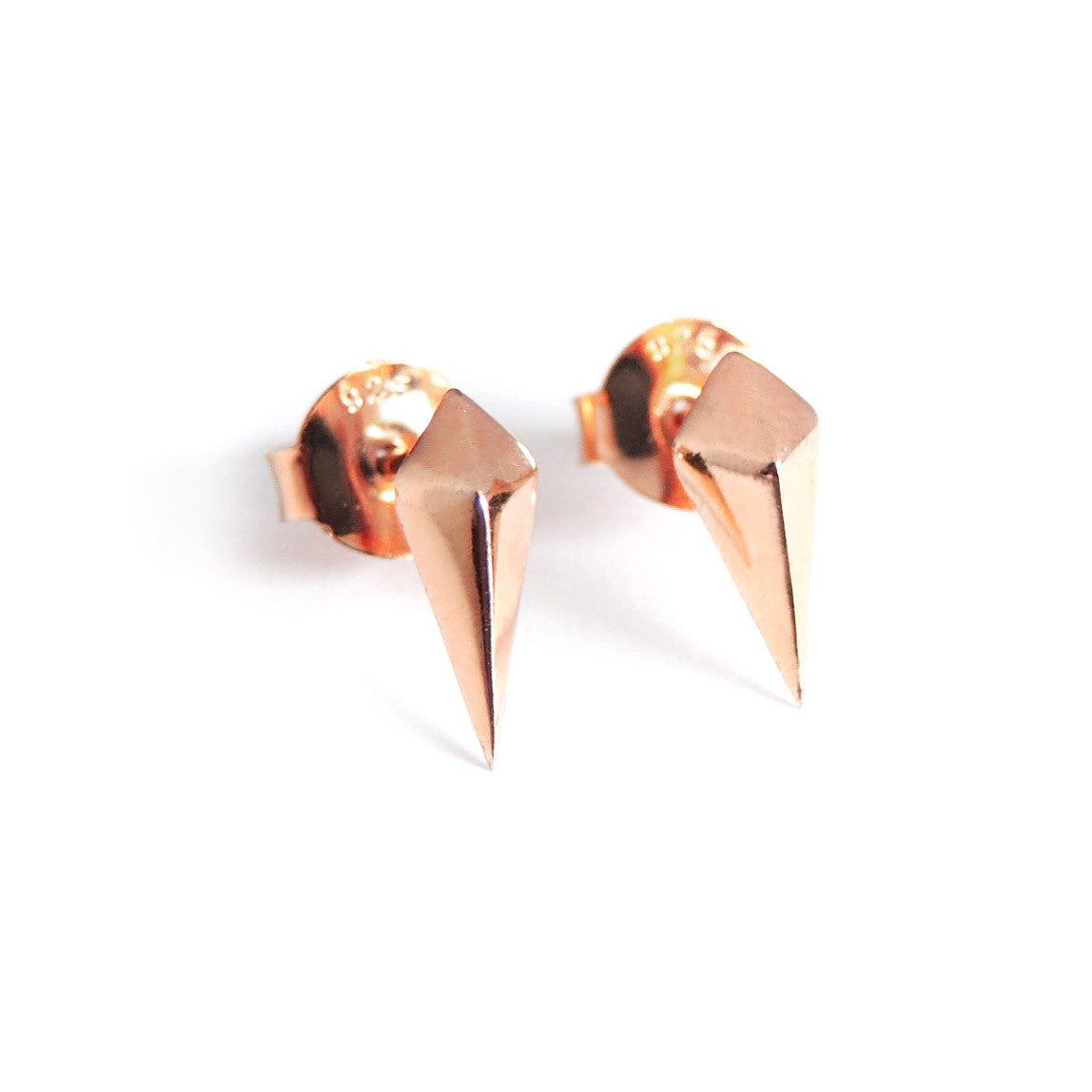 Diamond Studs (Rose Gold) - Chainless Brain