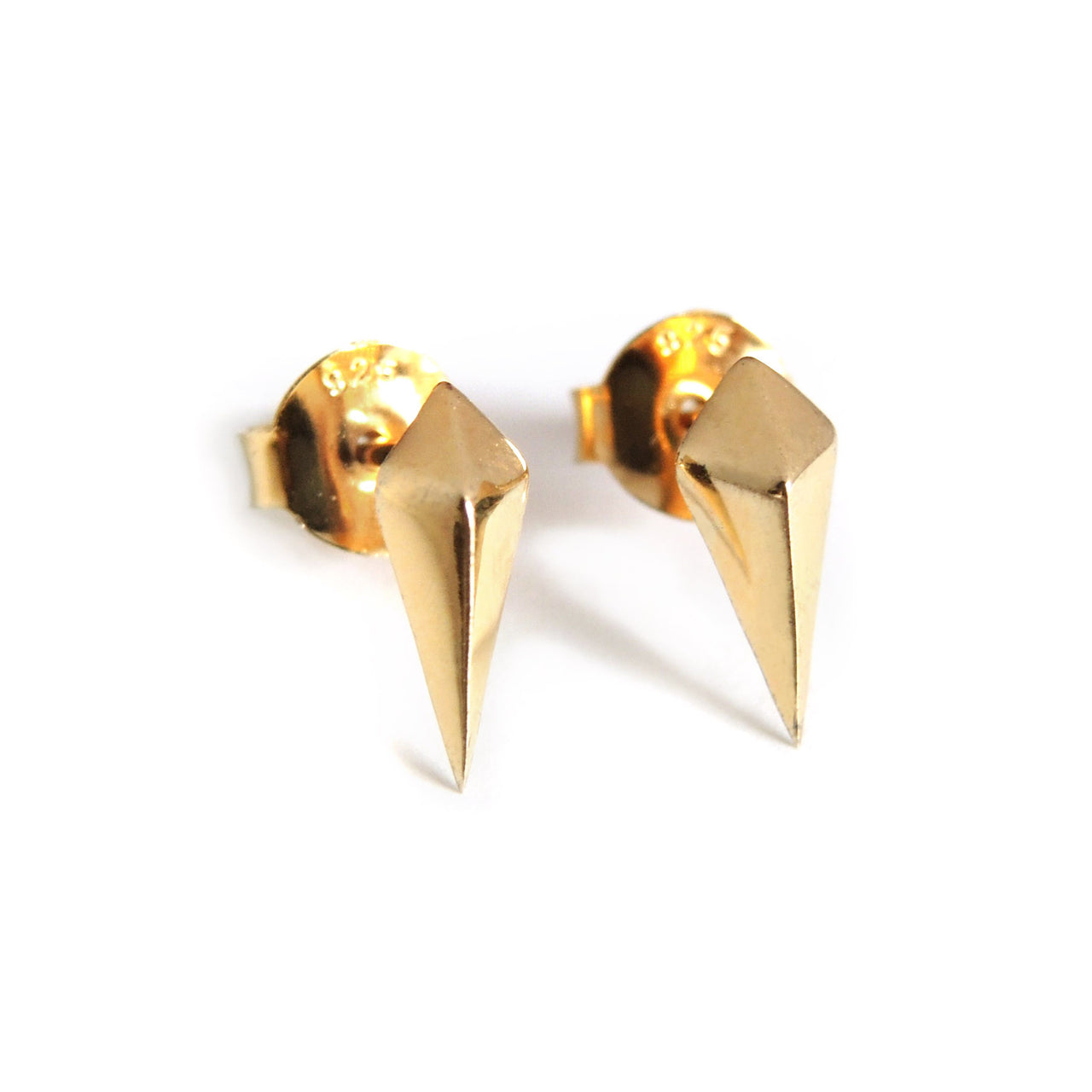 Diamond Studs (Yellow Gold) - Chainless Brain
