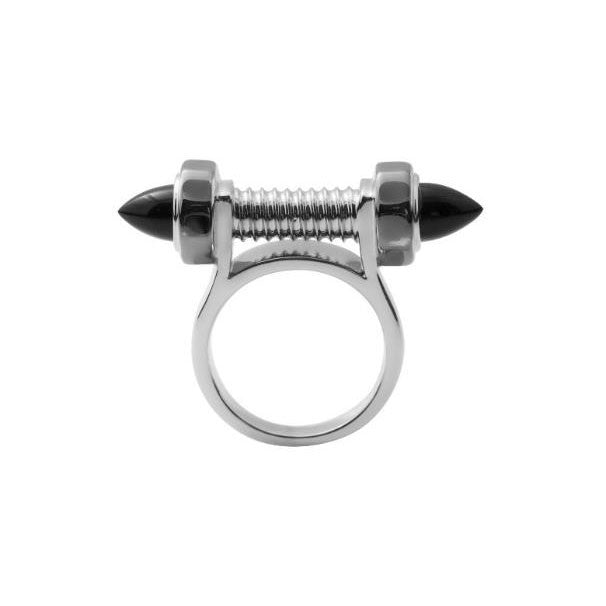Onyx Robot Ring - Chainless Brain