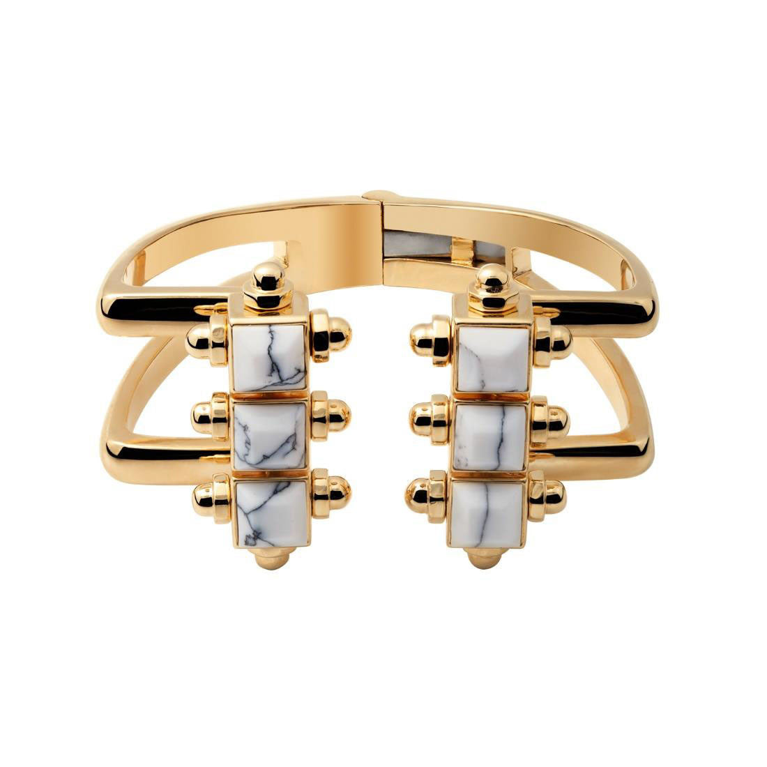 White Marble Cuff - Chainless Brain