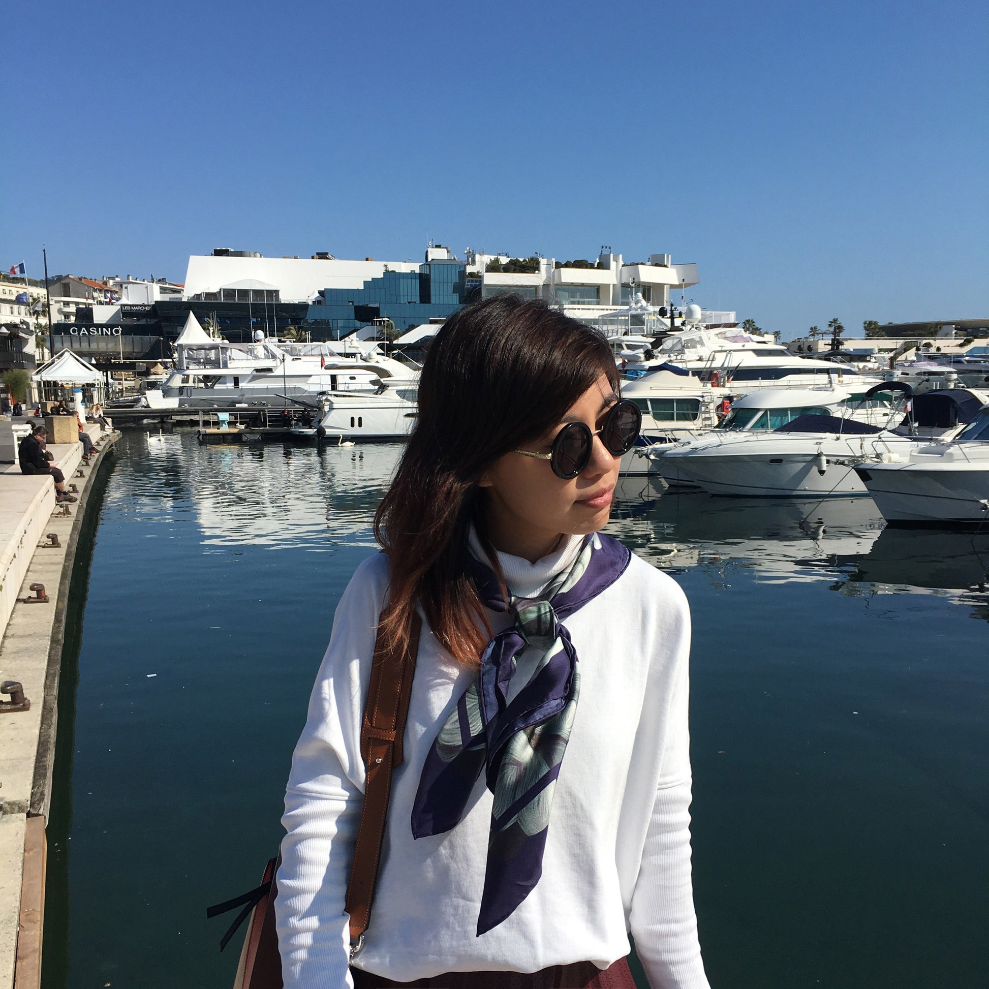 Indigo Petals Scarf - Chainless Brain