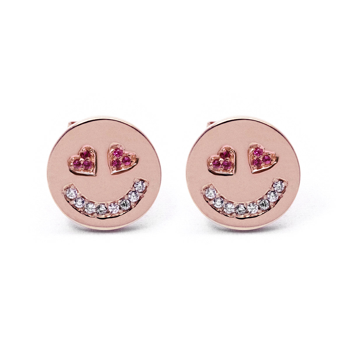 In Love Face Earrings (Pink) - AELV.CO