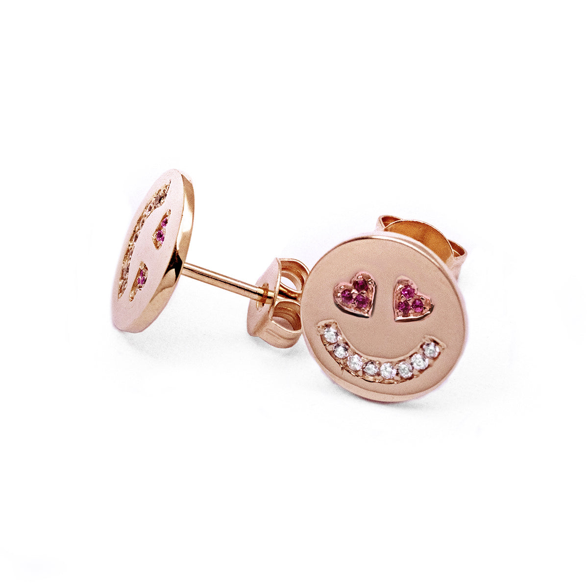 In Love Face Earrings (Pink) - AELV.CO