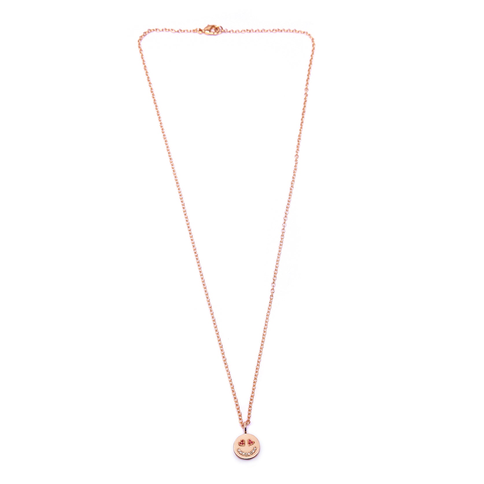 In Love Face Necklace (Pink) - AELV.CO