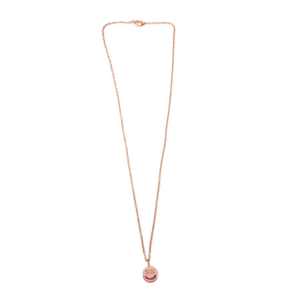Money Face Necklace (Pink) - AELV.CO