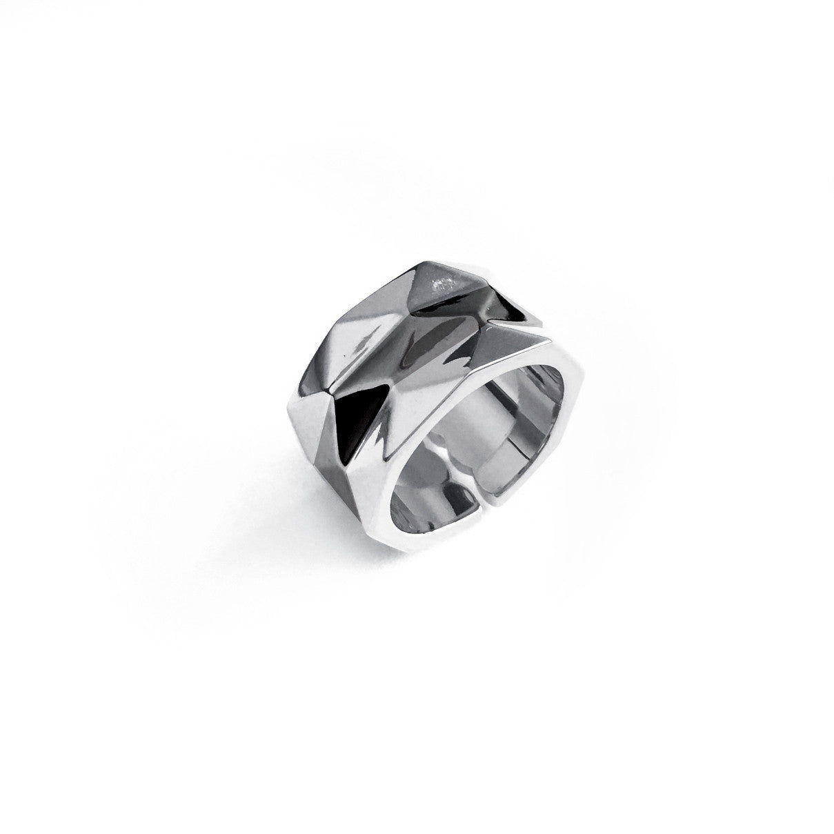 Colour Block Facets Ring - Chainless Brain