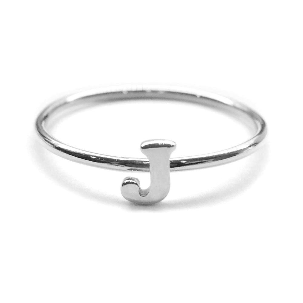 Alphabet Ring A - M (Silver) - Chainless Brain