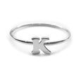 Alphabet Ring A - M (Silver) - Chainless Brain