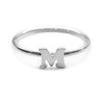 Alphabet Ring A - M (Silver) - Chainless Brain