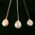 Pearl Necklace (Black Silver) - Chainless Brain