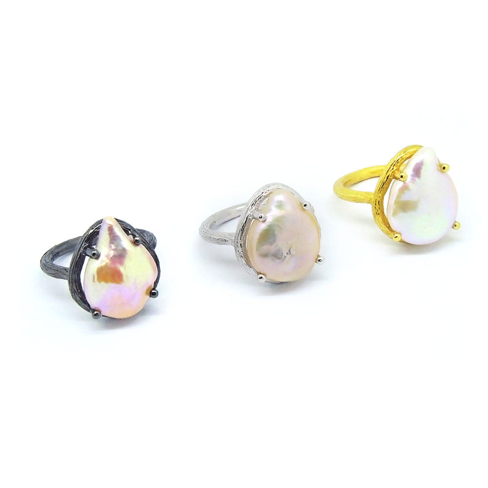 Pearl Ring (Silver) - Chainless Brain