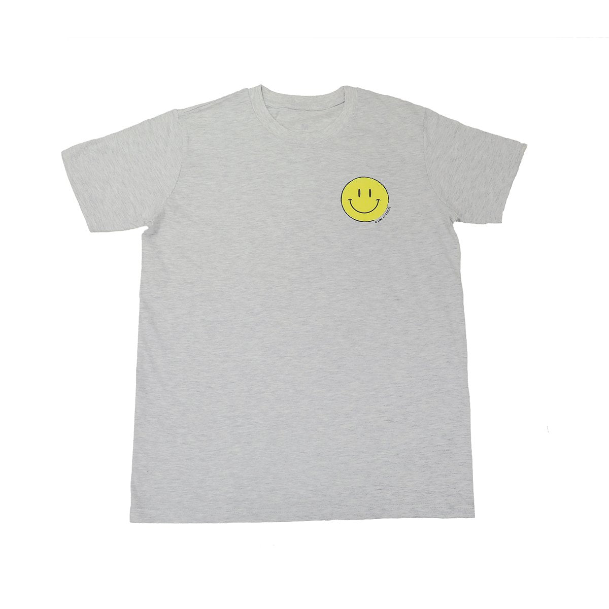 Smiling Face Tee (Grey) - Chainless Brain