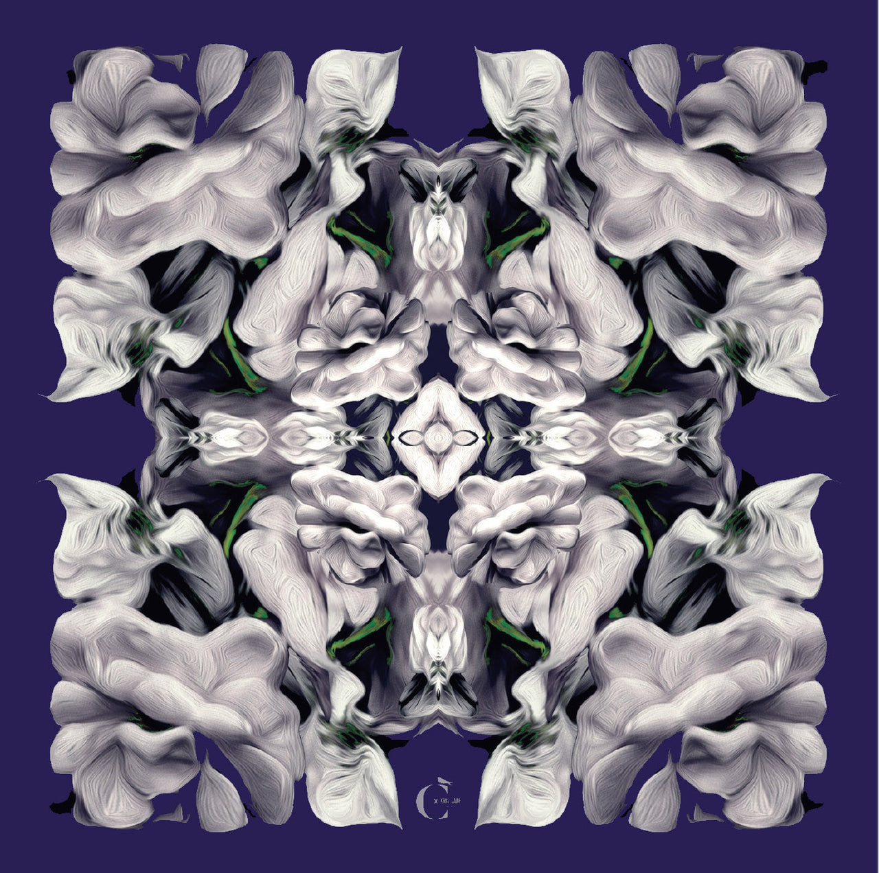 Indigo Petals Scarf - Chainless Brain