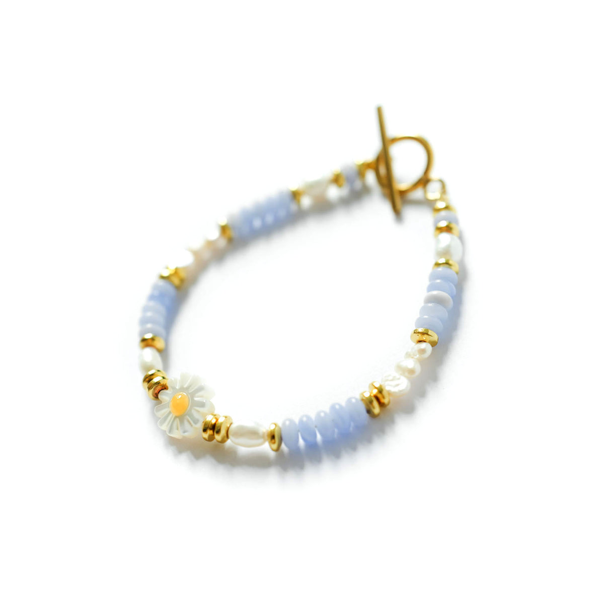 Daisy Blue Lace Bracelet - AELV.CO