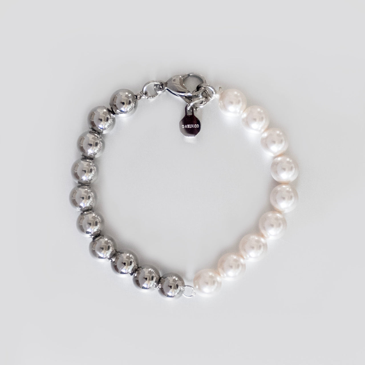 Aurora Orbs Pearl Bracelet (Silver)