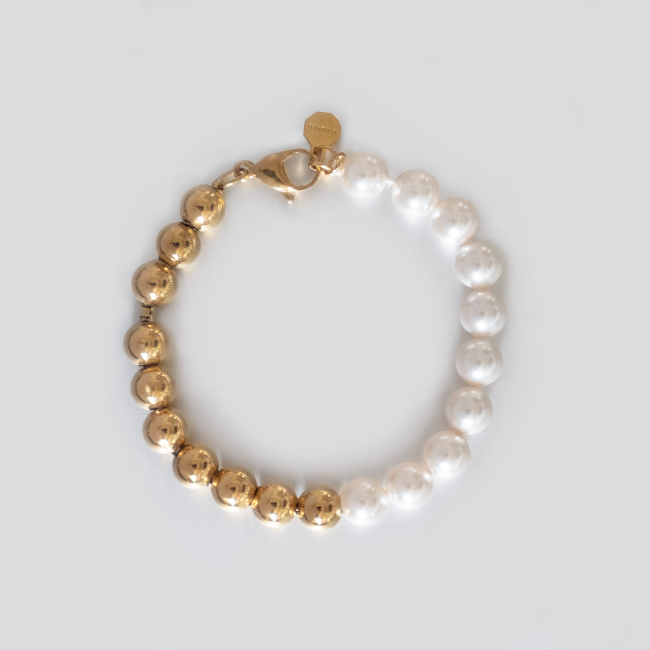 Aurora Orbs Pearl Bracelet (Gold)