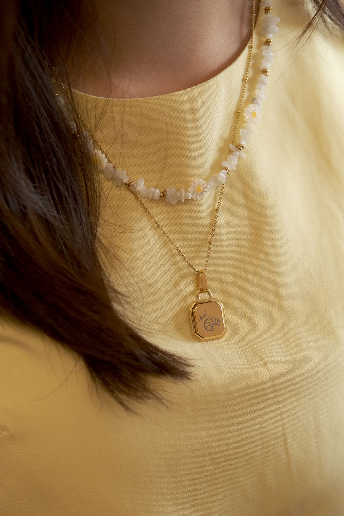 Daisy Moonstone Necklace - AELV.CO