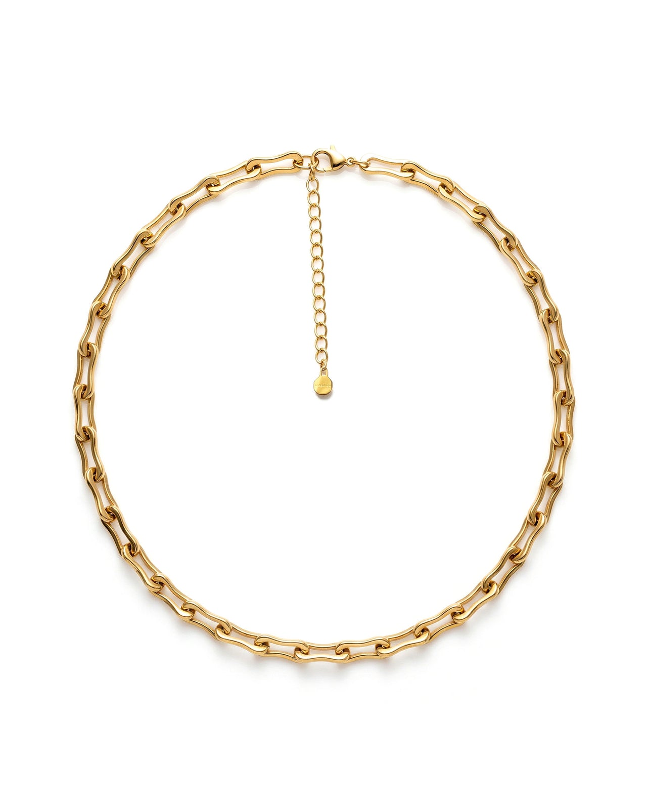 Infinity Gold Brass Necklace