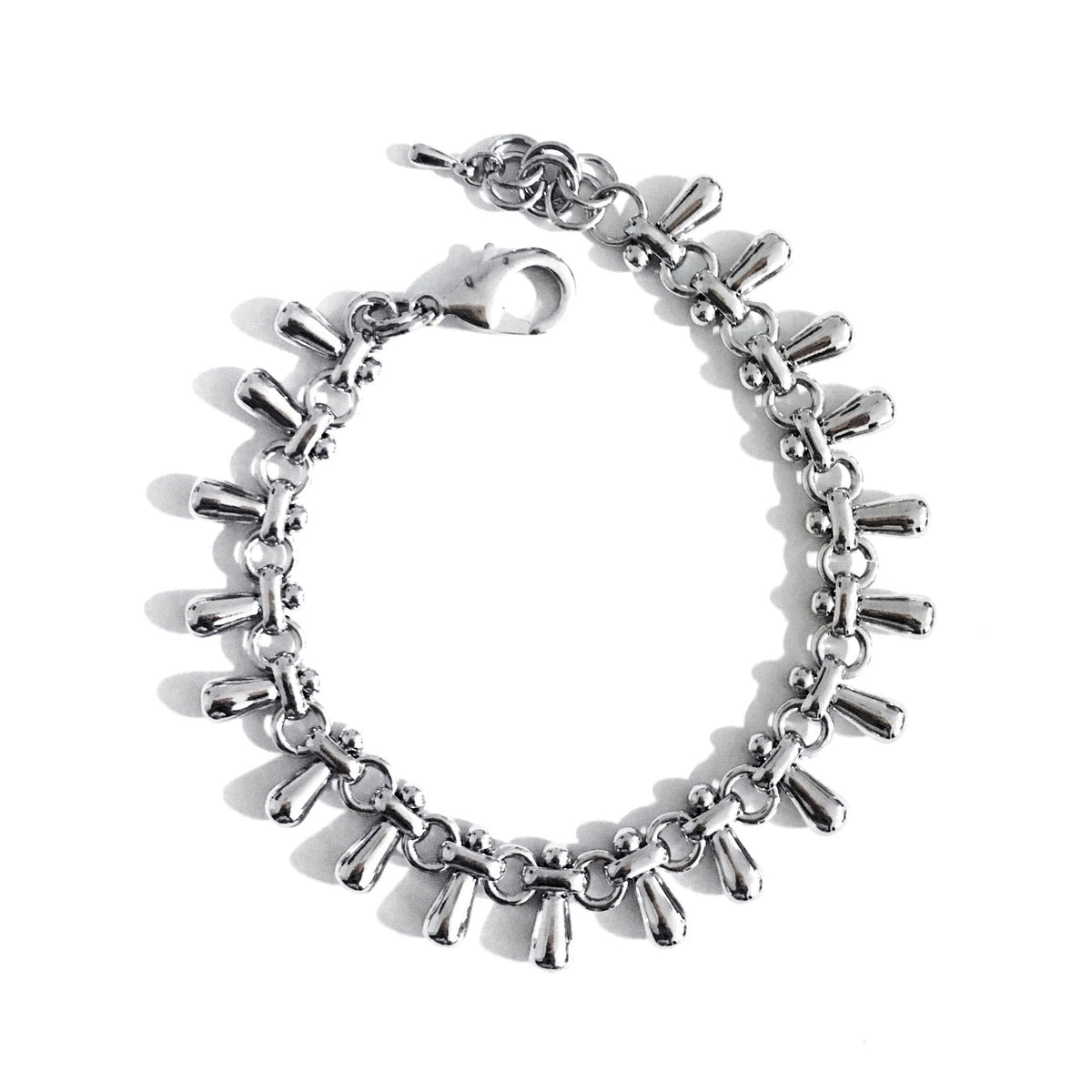 Teardrops Silver Bracelet - Chainless Brain