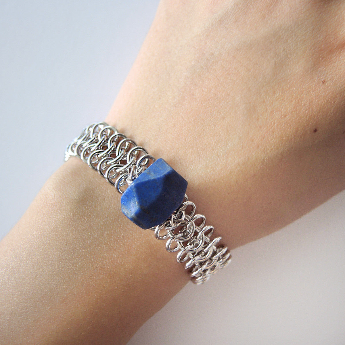Lapis Lazuli Statement Bracelet - Chainless Brain