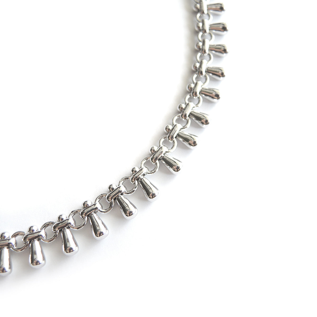 Teardrops Silver Necklace - Chainless Brain