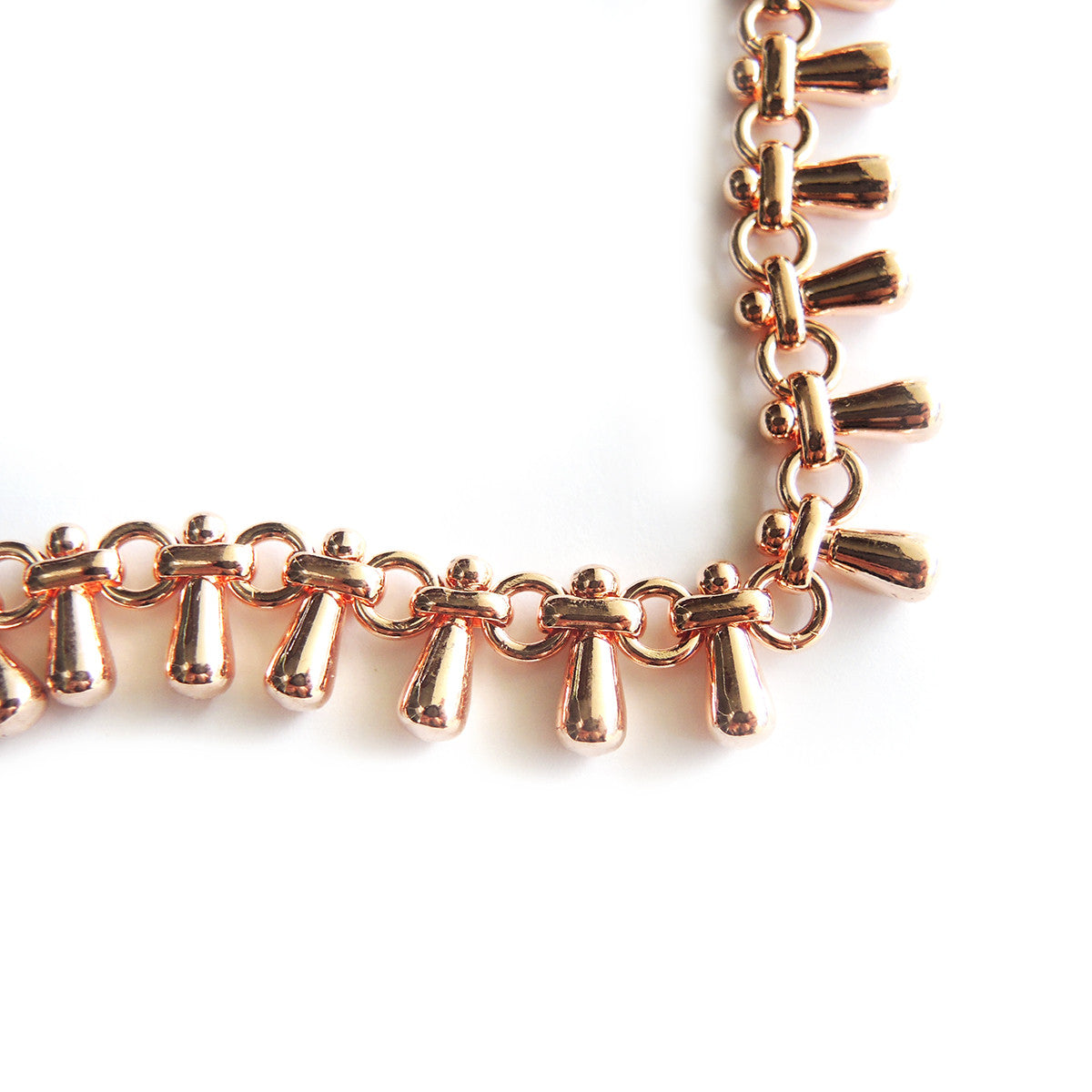 Teardrops Necklace (Rose Gold) - Chainless Brain