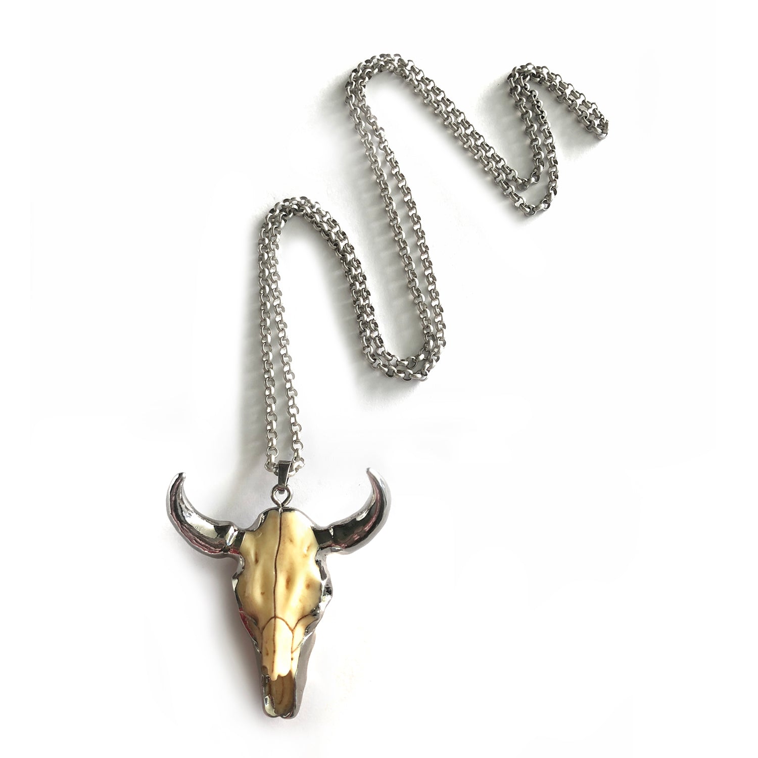 Bull's Head Necklace - Chainless Brain
